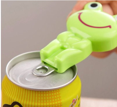 创意青蛙便携开瓶器两用不伤手 开饮料瓶盖+拨易拉罐拉环 2合1