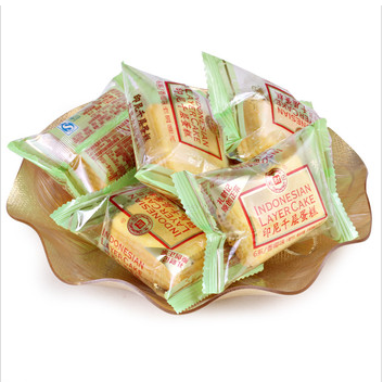 休闲零食小蛋糕面包独立小包装 礼财记印尼千层蛋糕 香椰味 一个