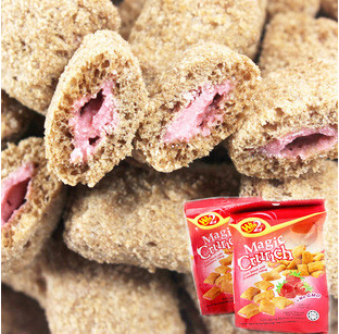 草莓味脆果80g马来西亚进口食品零食Win2饼干包装威威含糖