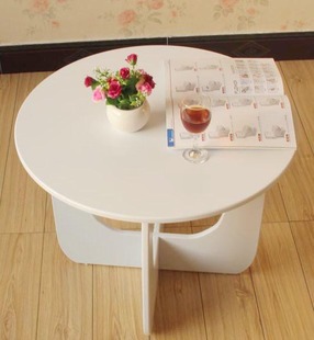 圆形沙发几茶几床几时尚小桌子创意多功能欧式人造板置物架