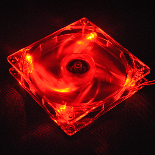 台式电脑机箱红灯彩灯12cm厘米静音散热风扇电源静音散热器超包邮