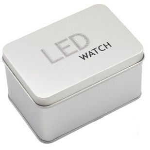 LED WATCH 高级手表盒子 手表铁盒 长方体金属礼品盒