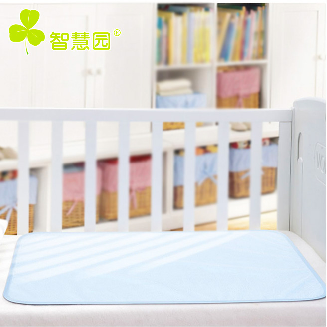 智慧园 竹纤维隔尿垫婴儿宝宝防水可洗月经垫防尿布床垫 大号