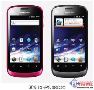 Sharp/夏普 SH320T电信天翼3G手机 安卓 黑红二色 全新正品