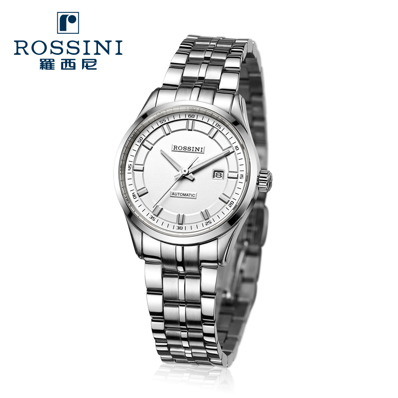 【官方直营】罗西尼手表雅尊新款不锈钢机械女表5554 时尚