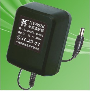 新英 XY-002K 6V 0.8A DC 6v 800ma 直流电源适配器 电源转换器