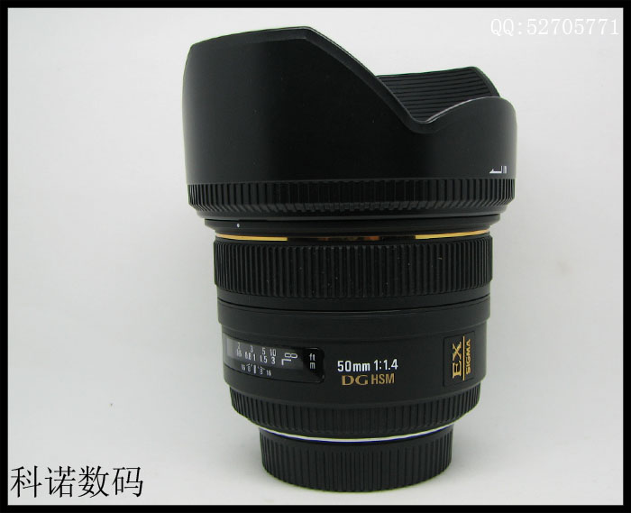 Sigma/适马 50mm f/1.4 DG HSM 镜头 二手宾得口镜头/98新/遮光罩