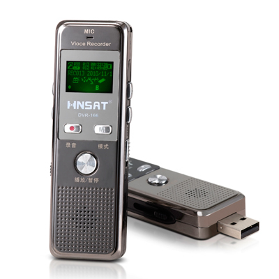 亨思特专业高清 录音笔DVR-166带FM收音4GB 推出式USB直插 正品