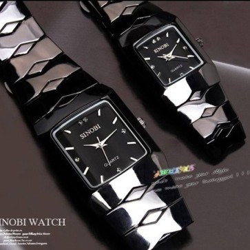 时诺比 钨钢色时尚 商务休闲  男士手表 时装表 可搭配情侣款式