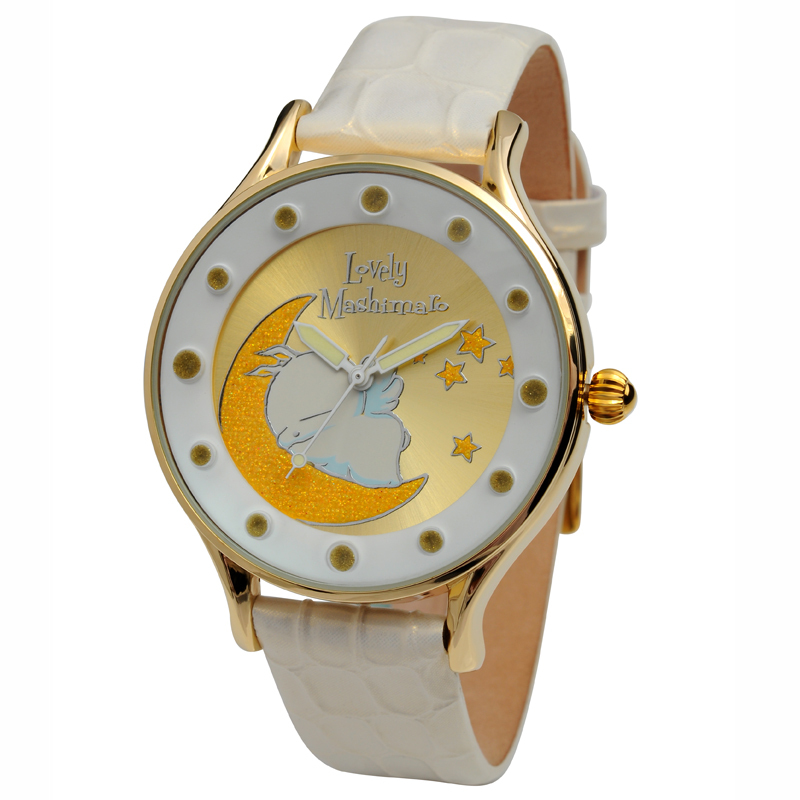 正品韩国MashiMaro 卡通手表 简约精致女表 圆形夜光指针手表