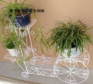 白色欧式花架,多盆阳台花架,铁艺落地式花架，花架特价 置物架