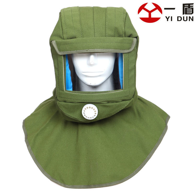 包邮YD203防沙面具防沙帽 防护面罩工作面具 喷砂帽防砂帽 喷砂服