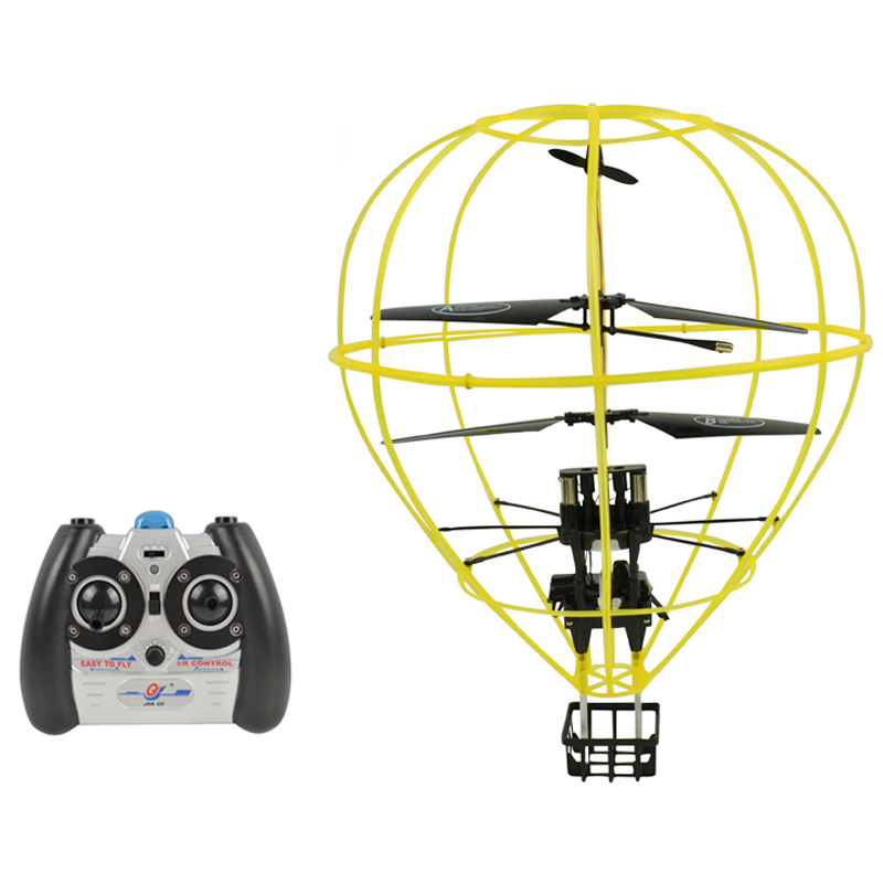 儿童礼物 三通半遥控气球防撞外壳 红外线遥控飞球360°翻转飞机