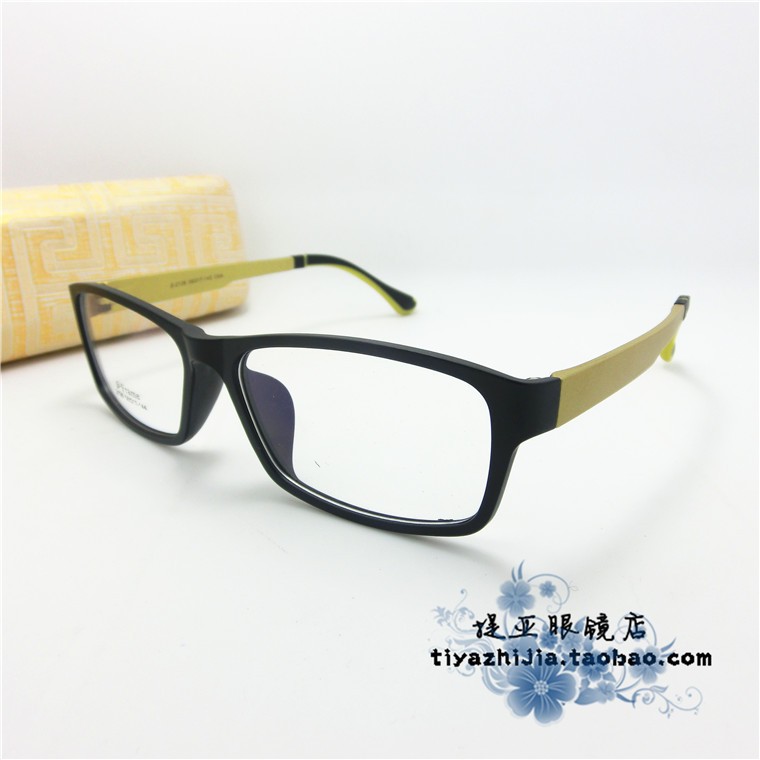 提亚新款包邮TR90眼镜框潮流金银眼镜架男女款配成品近视眼镜超轻