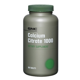 【2瓶包邮】GNC健安喜柠檬酸钙片1000mg 180片 高吸收