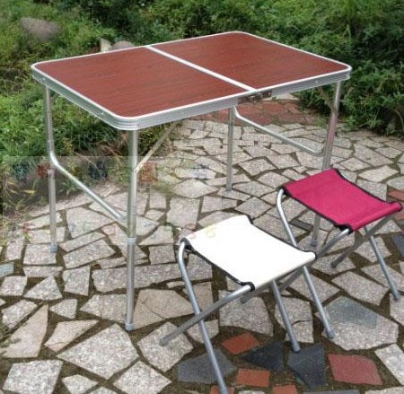 铝合金折叠桌床上电脑桌 饭餐桌 炕桌 摆地摊桌 便携式野餐桌子