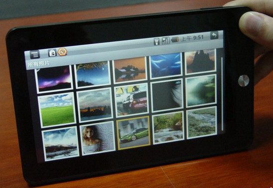 【北京总代】乐天派7寸平板电脑4G版 android2.3 摄像头