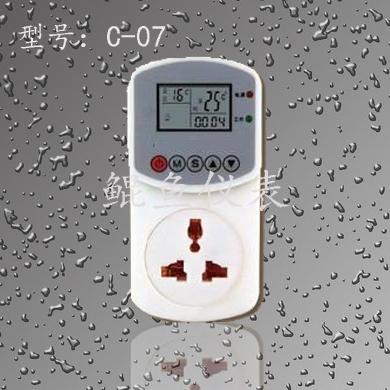 鲲鱼C-07电暖器专用液晶温控器插座型，2000瓦特价