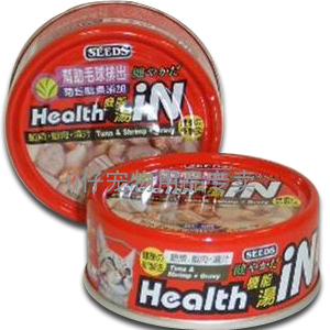 822035台湾Seeds惜时机能汤罐 鮪魚+蝦肉+澆汁+菊苣醣素口味80克