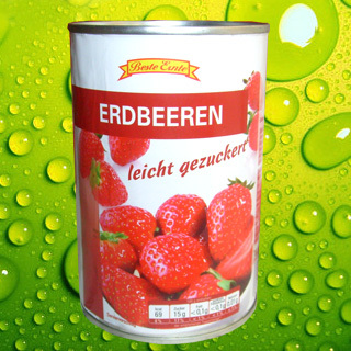 1661出口新草莓罐头 精选级糖水草莓  出口特供425克（500）VIP