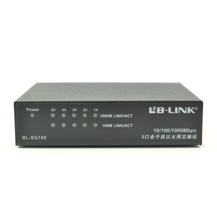 B-LINK BL-SG105 千兆交换机 5口 互联网宽带 铁壳 局域网 1000M