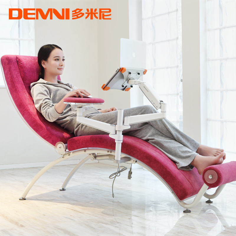 多米尼 时尚简约可躺电脑椅 家用创意休闲椅子 笔记本电脑桌 特价