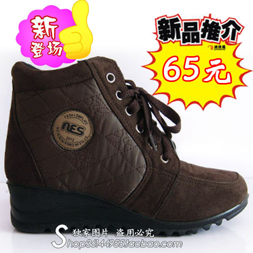 【2010最新款】老北京布鞋女鞋 女士棉鞋 坡跟保暖鞋 系带女鞋