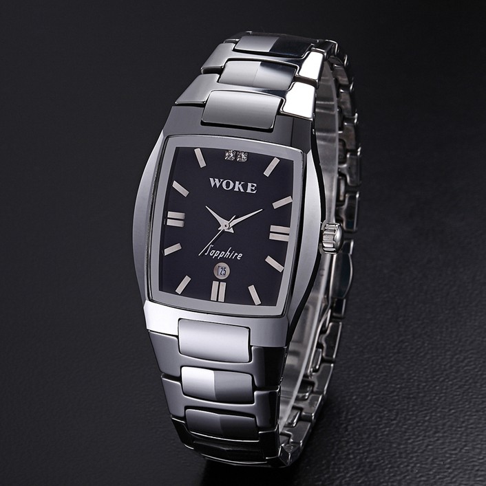 正品 握刻手表WOKE 韩版时尚 钨钢石英表 情侣手表 防水