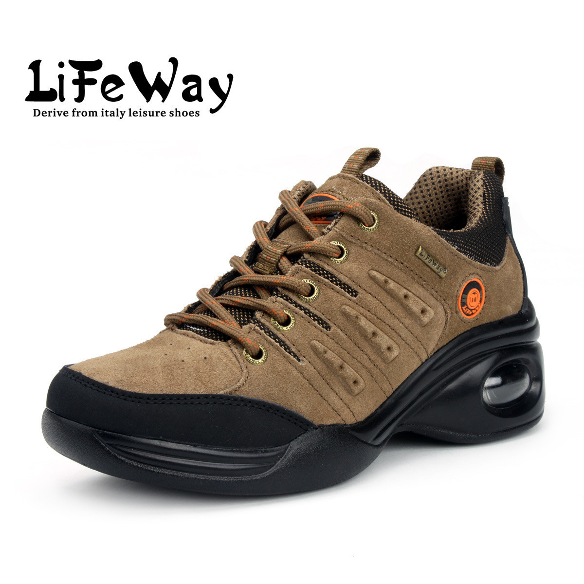 LifeWay秋冬登山鞋女正品 超轻徒步鞋 坡跟增高户外鞋 春夏款