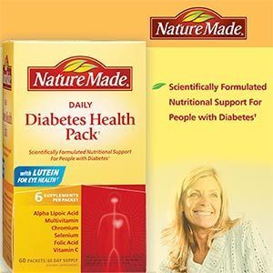 现货！美国 Nature Made 糖尿病健康包 Diabetes Health Pack60包
