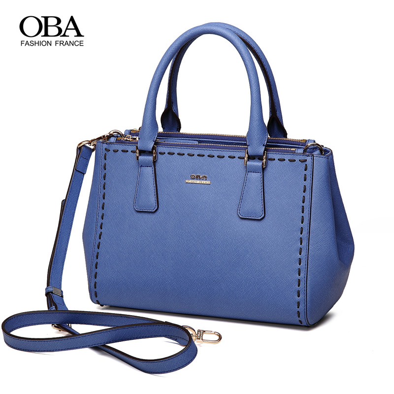 OBA2014新款复古包女士包包 手工牛皮手提包女斜挎女包 专柜正品
