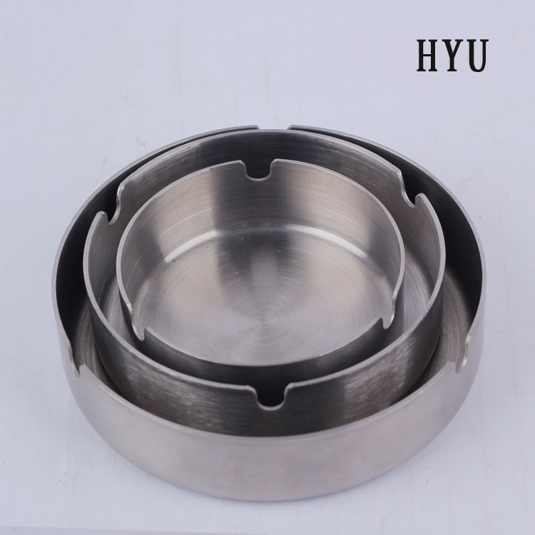 HYU 不锈钢时尚创意 烟灰缸 8CM-12cm 大中小号