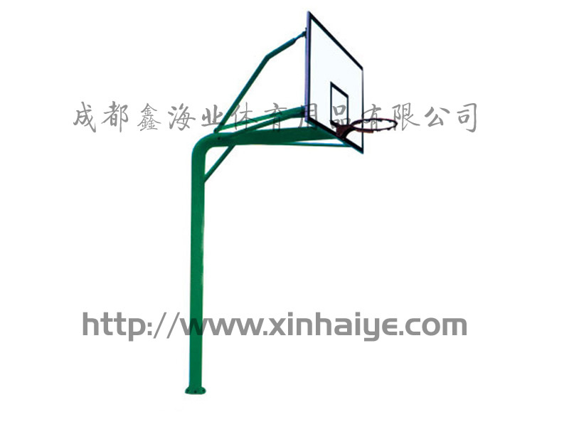 固定式 地埋式 户外 室外标准篮球架 配玻璃钢篮板/钢化玻璃篮板