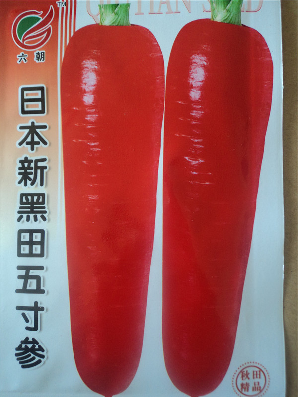 日本新黑田五寸参 胡萝卜种子 蔬菜种子 1500粒