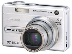 原装德国旅行家DC-8600数码相机 6倍光学 防抖 2CM超微距 锂电