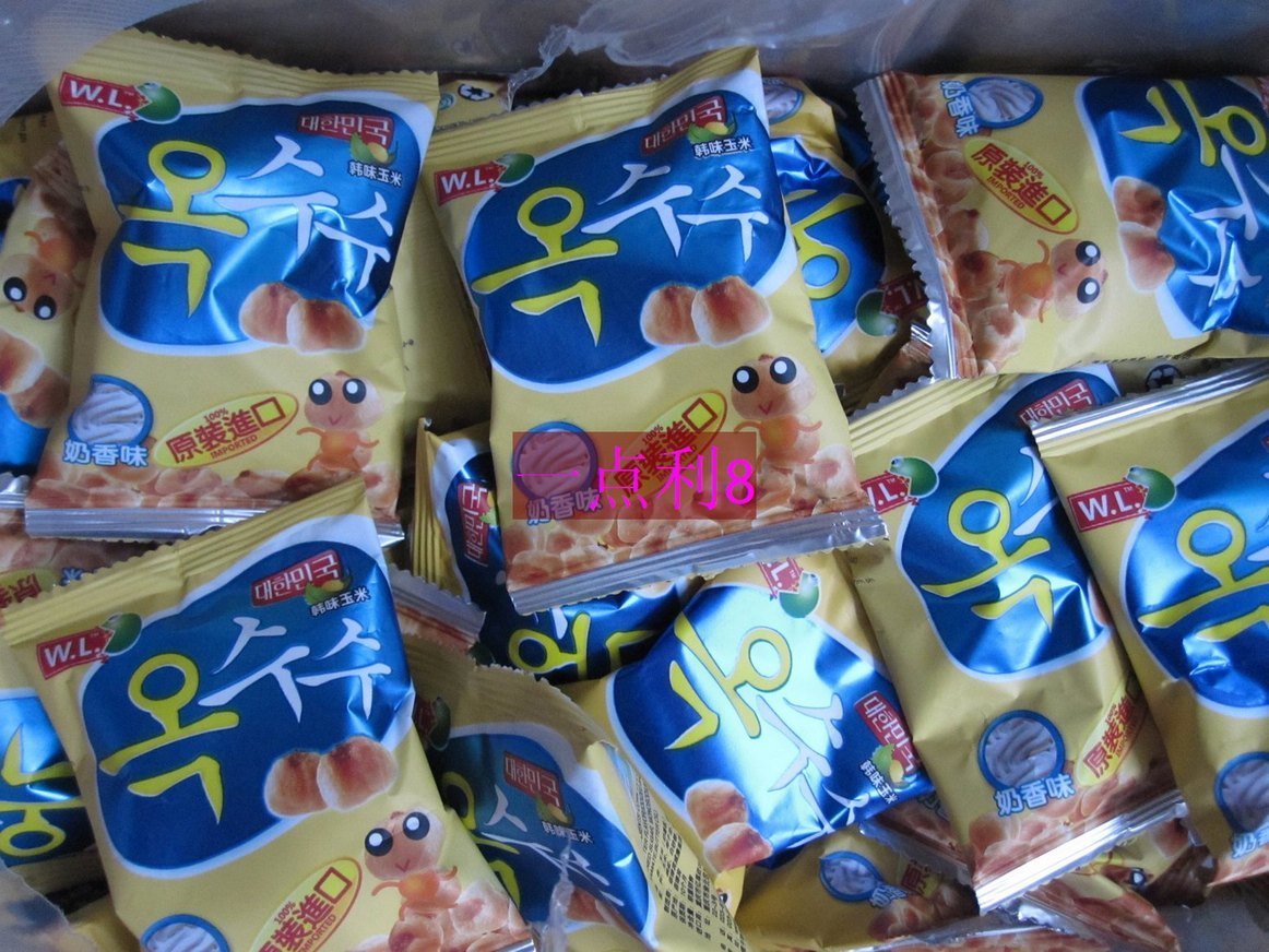 韩国奶香玉米原装进口冲5钻促销价2包每袋10克