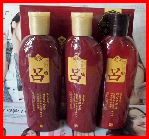 韩国进口吕洗发水红色套装两洗一护200g*3专治受损发质 新款特卖