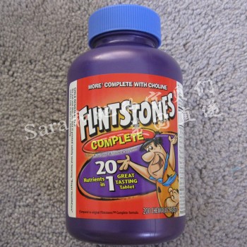 美国直递 拜耳Flintstones 儿童全能维生素/矿物质片 200粒