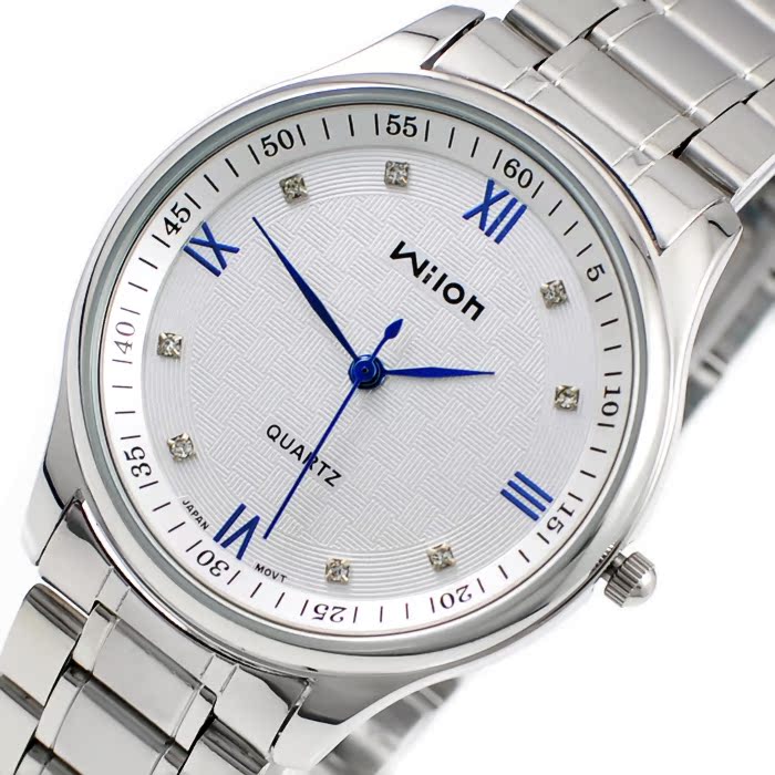 正品威龙WILON男表 经典三针指针腕表 2012新款时尚男士手表