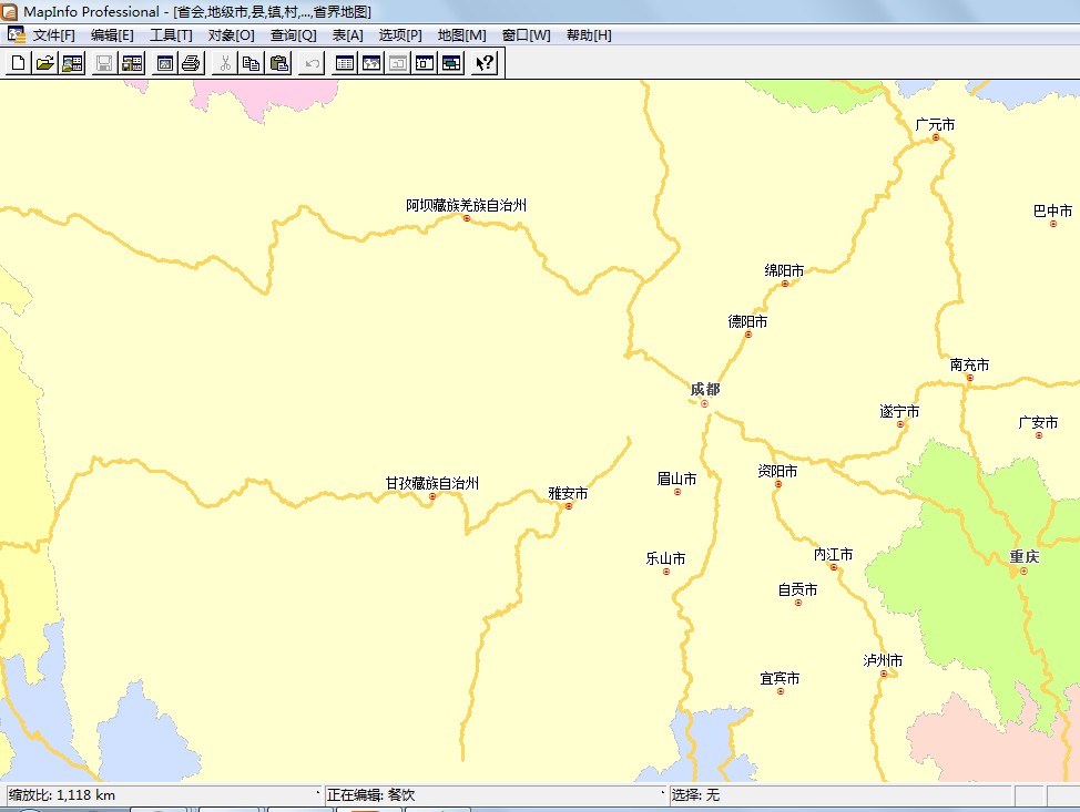 四川省/成都 内江等城市/shp mapinfo arcgis gst/电子版矢量地图图片