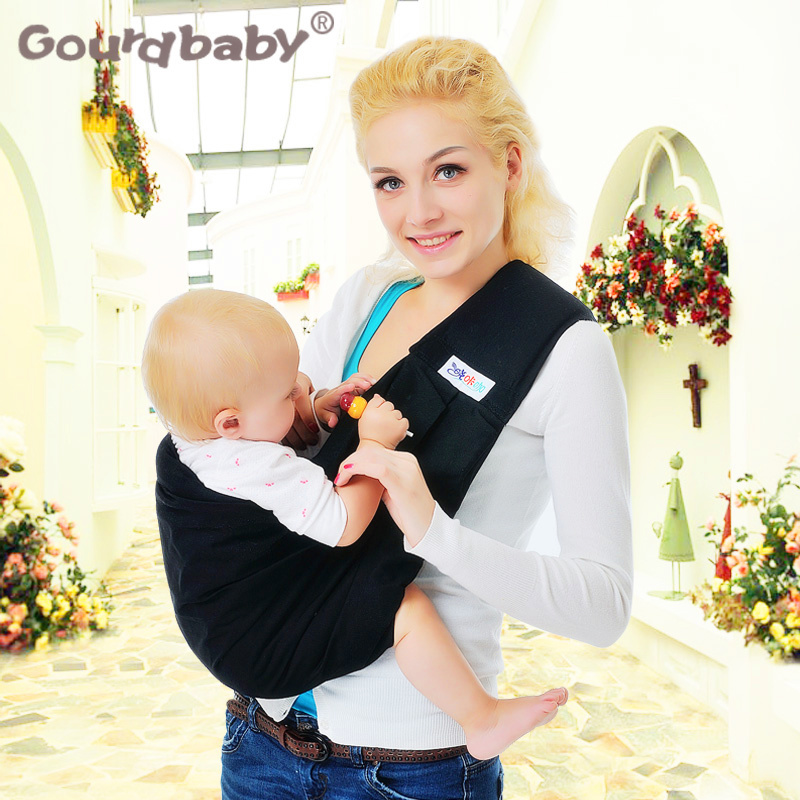 Gourdbaby婴儿背带新生儿童宝宝背带襁褓式育儿背巾透气抱带背袋