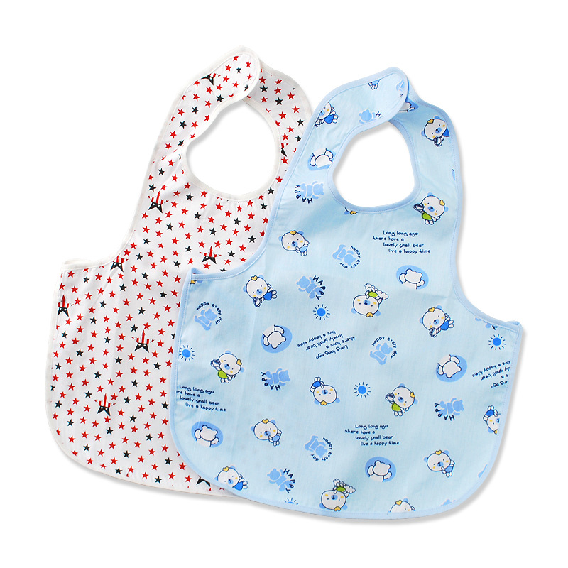 婴幼儿围嘴宝宝梭织围兜儿童口水巾1新生儿2防水口水兜0岁