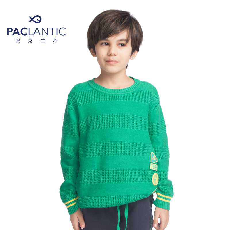 派克兰帝Paclantic童装 男童时尚圆领毛衣线衫 2015专柜同款新品
