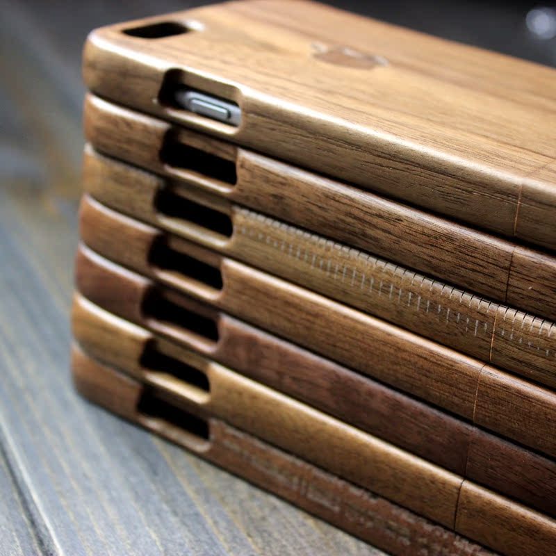 iPhone6手机壳苹果6plus木质保护壳苹果6p实木手机套5.5寸木壳