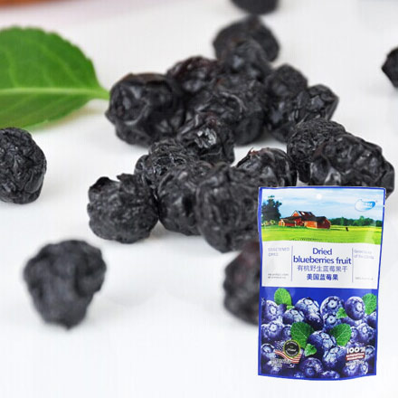 进口果干零食 可米思 美国有机野生蓝莓干  130g