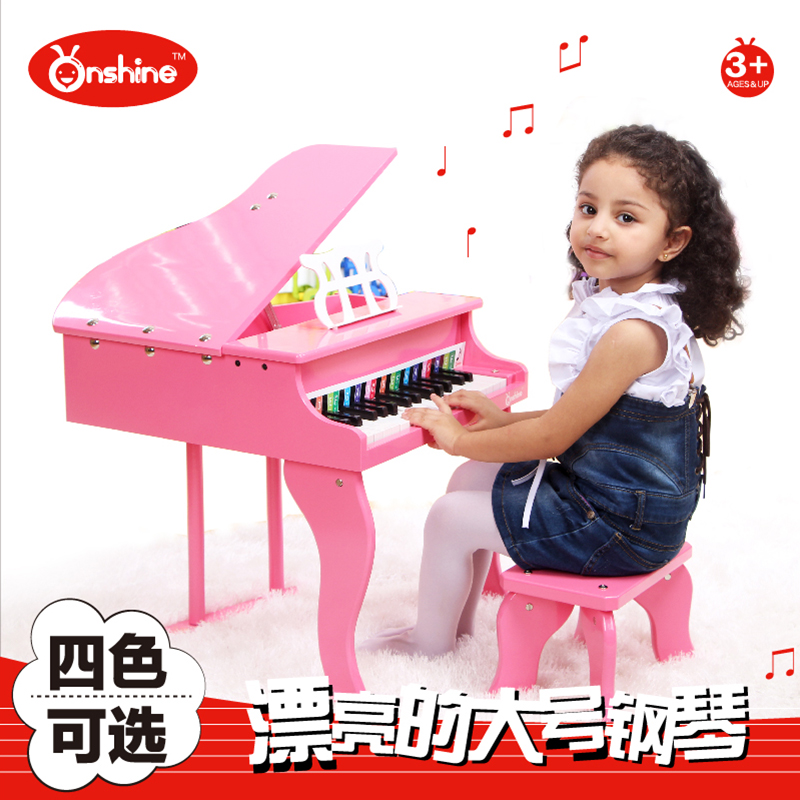 包邮 ONSHINE/儿童钢琴 玩具钢琴30键三角钢琴木质机械小宝宝钢琴