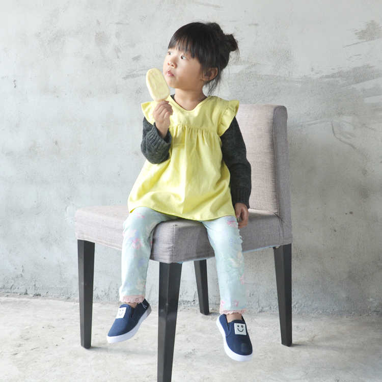 韩版森女新款黄色绿色 飞飞袖儿童罩衣 反穿衣糖果色秋冬棉麻上衣