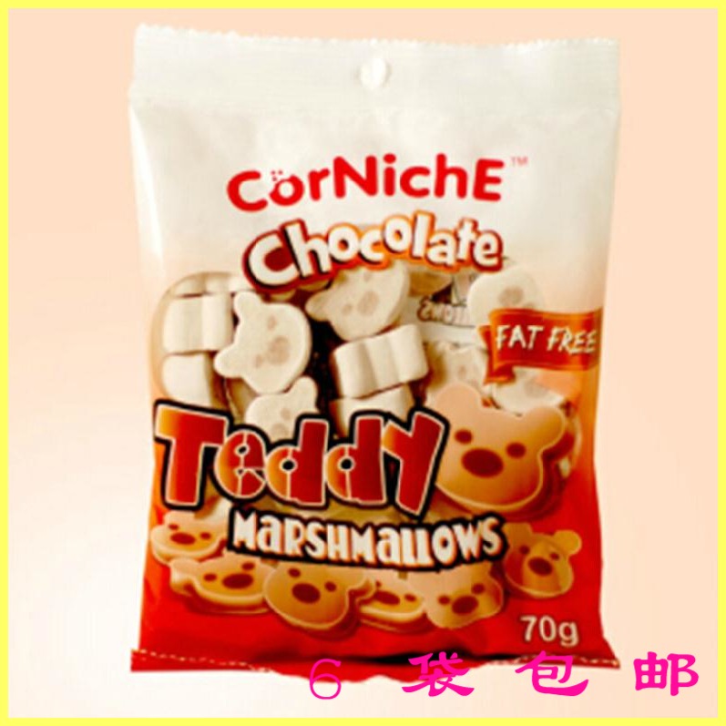 菲律宾进口食品 可尼斯巧克力泰迪小熊棉花糖  小朋友喜欢糖果