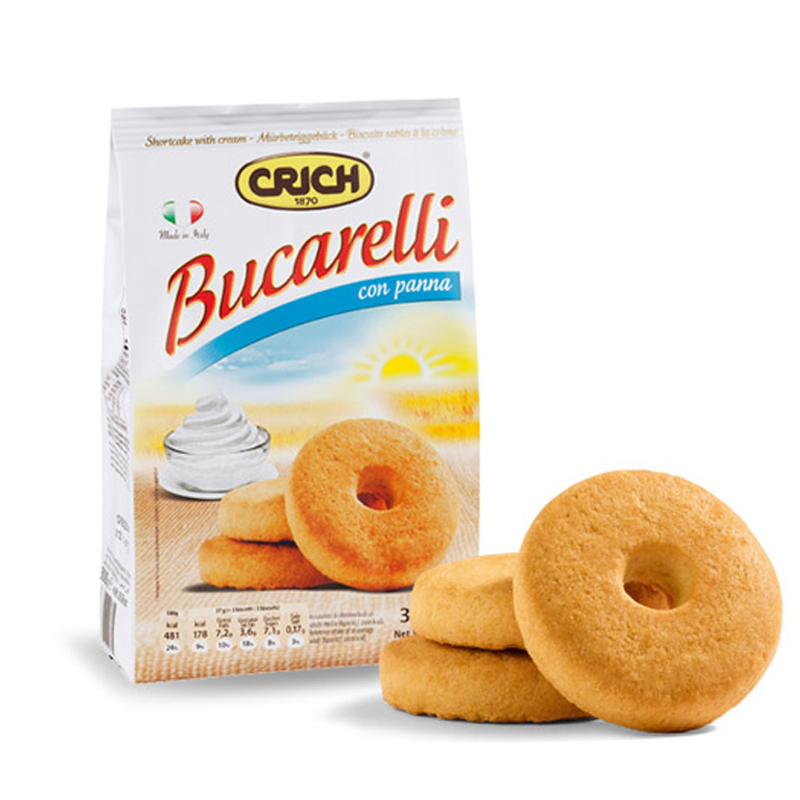 意大利原装进口 可意奇 奶油圈饼干300g  营养健康 早餐必备