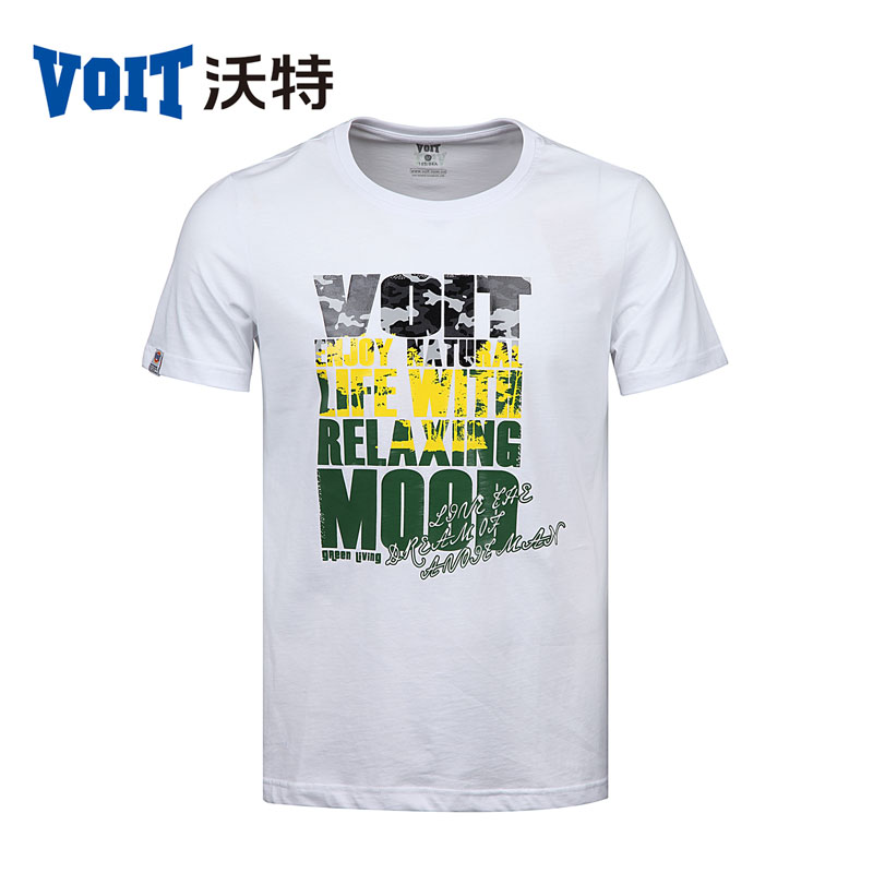VOIT2015年夏季新款男子圆领运动短袖T恤吸汗透气修身T恤